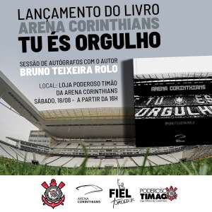 Corinthians lança livro com imagens de conquistas em sua Arena