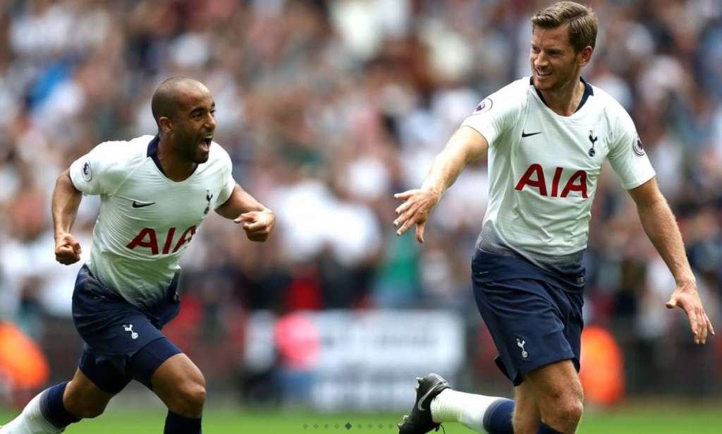 O brasileiro Lucas perdeu uma chance incrível, mas abriu o placar para o Tottenham