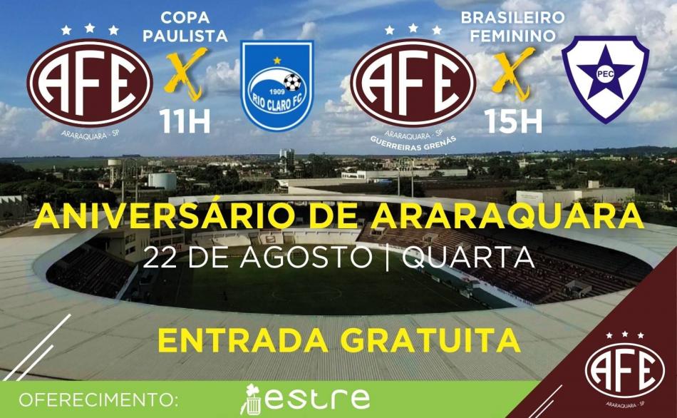 Copa Paulista: Com entrada gratuita, Ferroviária recebe Rio Claro