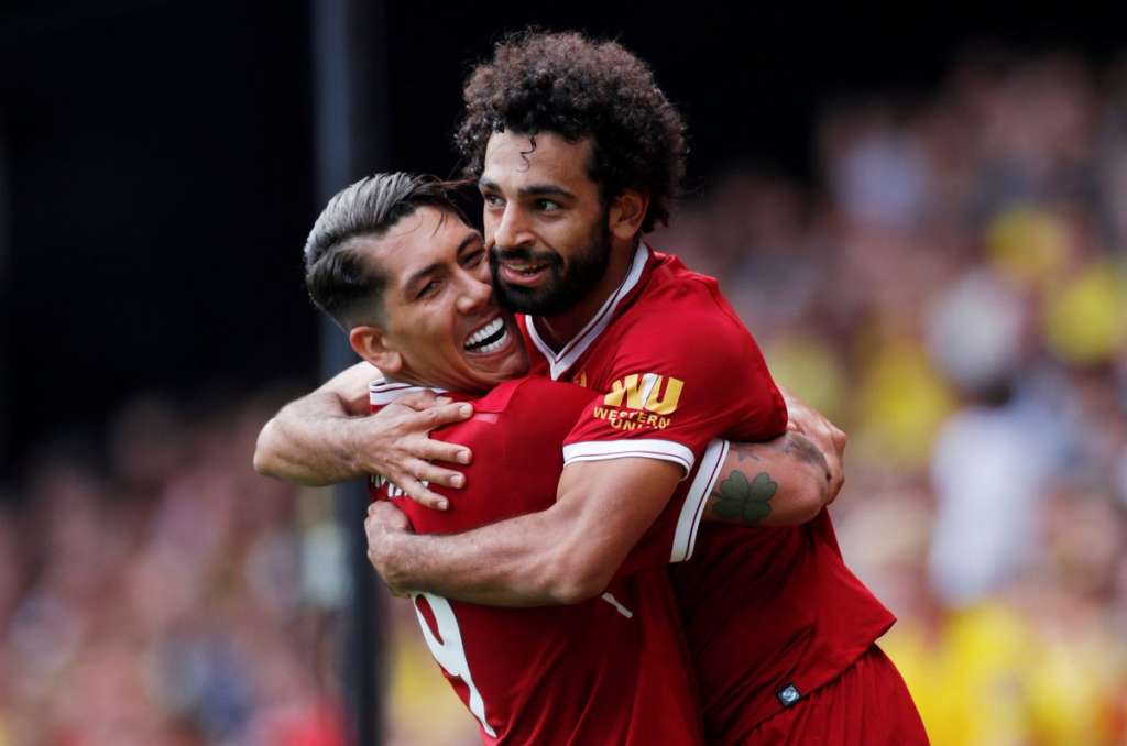 Salah marcou na vitória diante do Brighton & Hove Albion