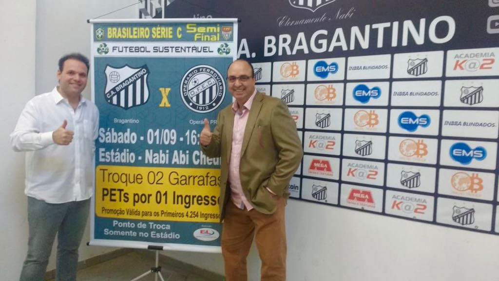 Futebol Sustentável está presente na semifinal da Série C, entre Bragantino e Operário Ferroviário 