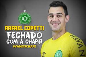 Chapecoense contrata Rafael Copetti, ex-goleiro de Vasco da Gama e Benfica-POR