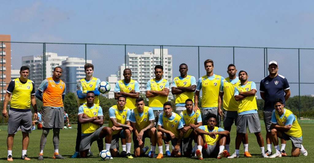 Tricolor encerrou a preparação na manhã desse sábado com o tradicional rachão (foto: Lucas Merçon/FFC)