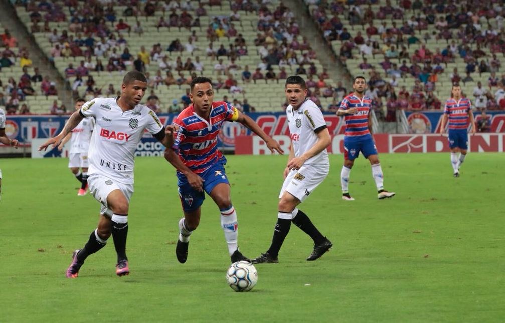 O Fortaleza ficou duas vezes na frente do placar, mas permitiu o empate do Figueirense (Foto: Gustavo Simão/Fortaleza)