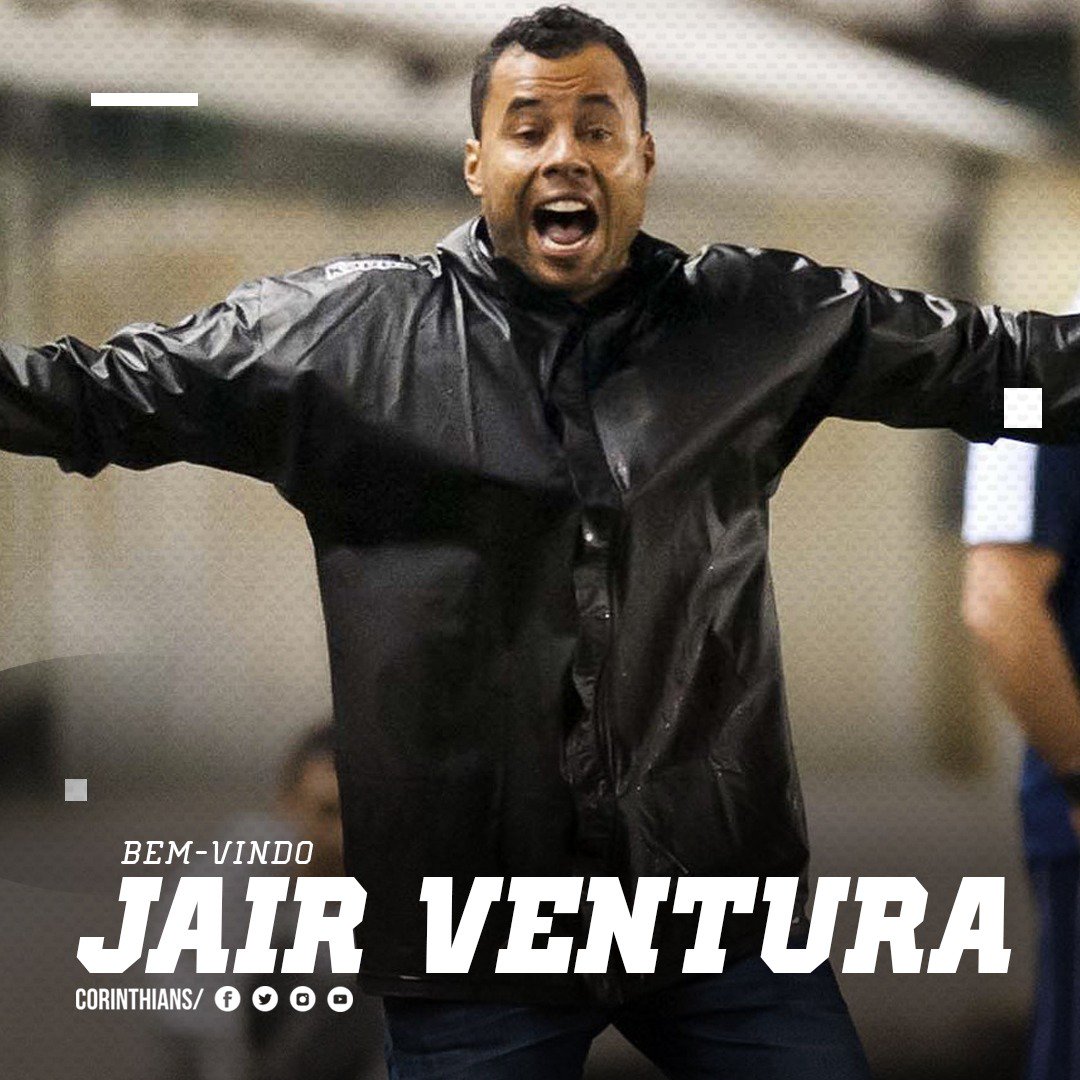 Corinthians anuncia Jair Ventura, ex-técnico do Santos, como substituto de Loss