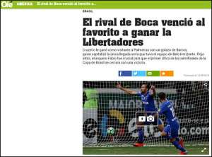 Jornal argentino provoca Cruzeiro e coloca Palmeiras como favorito na Libertadores