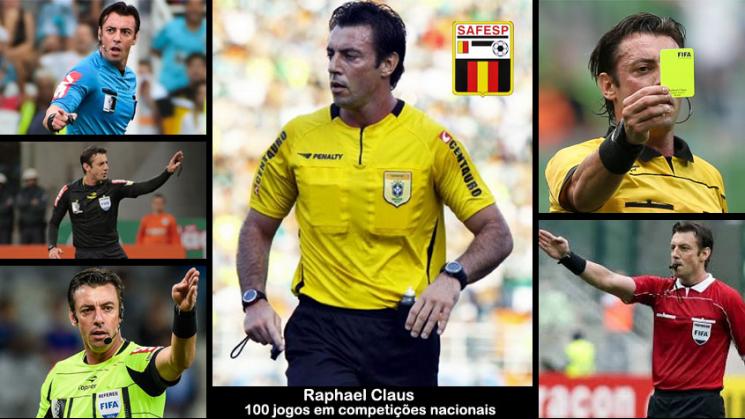 Raphael Claus ostentando o escudo da FIFA. Com a parada de Sandro Meira Ricci deve passar a ser o principal árbitro do País. - Divulgação