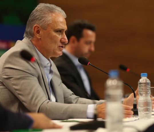 Para Tite e sua comissão o nível dos amistosos estão de bom tamanho para o momento (foto: Lucas Figueiredo/ CBF)
