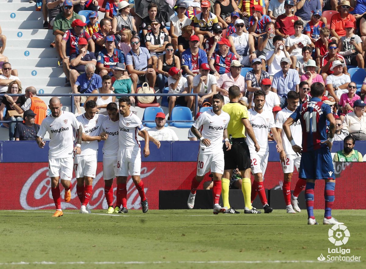 ESPANHOL: Sevilla goleia Levante por 6 a 2 e salta na classificação