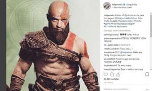 Após fã transformá-lo em personagem do God of War, Felipe Melo brinca na web