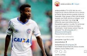 Talisca elogia Ramires e revive tempos de Bahia: 'me faz lembrar quando iniciei'