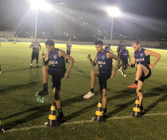 Botafogo fez o último treino antes do duelo contra o Bahia (Foto: Divulgação/Botafogo)