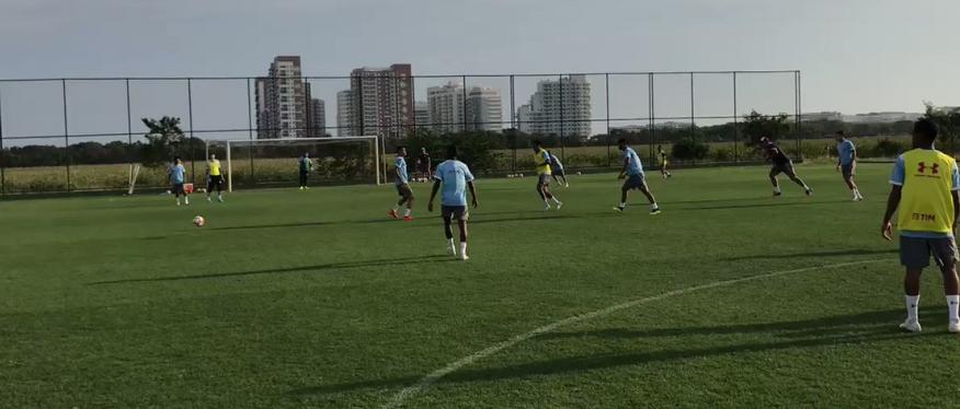 O Flu fez o último treino nesta quarta-feira, antes da partida contra o Cuenca (Foto: Divulgação/Fluminense)