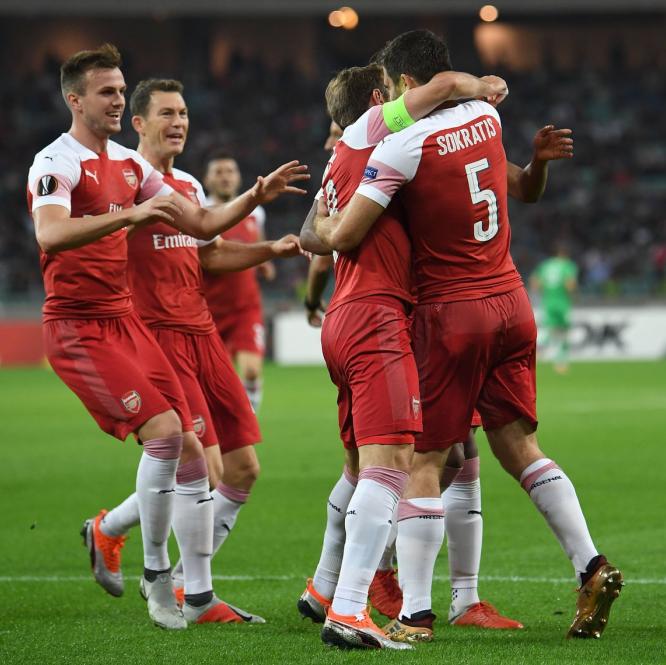 Arsenal foi ao Azerbaijão nesta quinta-feira, não jogou bem, mas conseguiu a vitória (Foto: Divulgação/Arsenal FC)