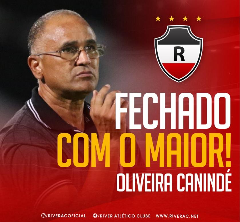 Piauiense: River anuncia técnico campeão da Copa do Nordeste