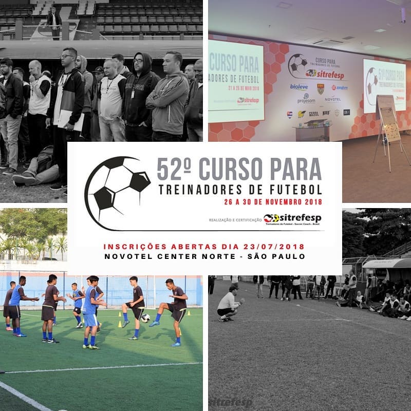 Restam poucas vagas para 52ª edição do tradicional Curso para Treinadores da Sitrefesp