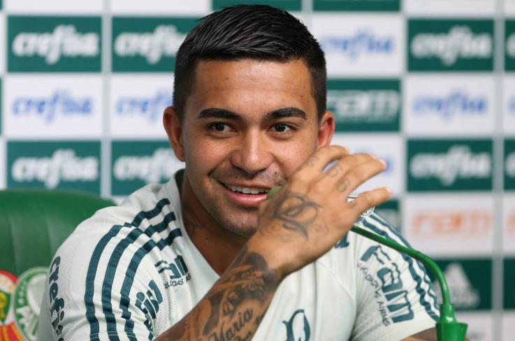 Dudu em coletiva nesta quinta-feira (Foto: Divulgação/SE Palmeiras)