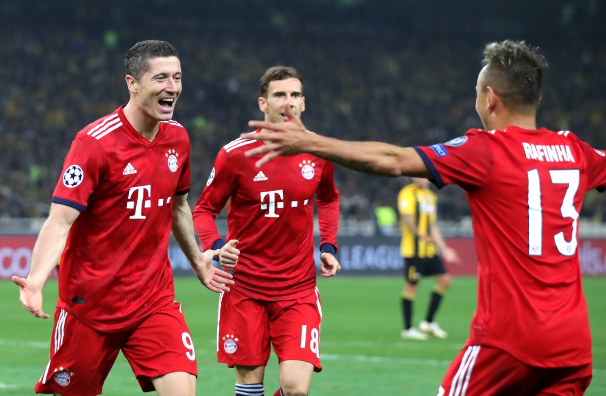 LIGA DOS CAMPEÕES: Bayern vence o AEK na Grécia e se garante no topo do grupo E