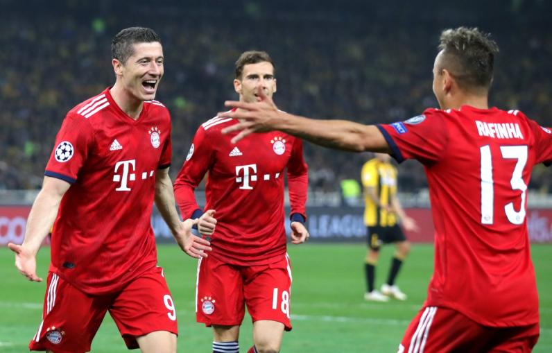  Lewandowski ampliou a vantagem do Bayern para 2 a 0 (Foto: Divulgação/FC Bayern)