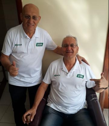 Aílton Fonseca e André Luiz comandam a transmissão pela Rádio Futebol Interior em parceria com a Rádio Mantiqueira de Poços de Caldas