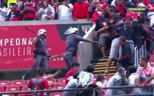 Torcedores do Flamengo protagonizam porradaria no Morumbi. Assista!