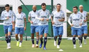 Com treino fechado, Palmeiras inicia preparação para duelo com o Atlético-MG