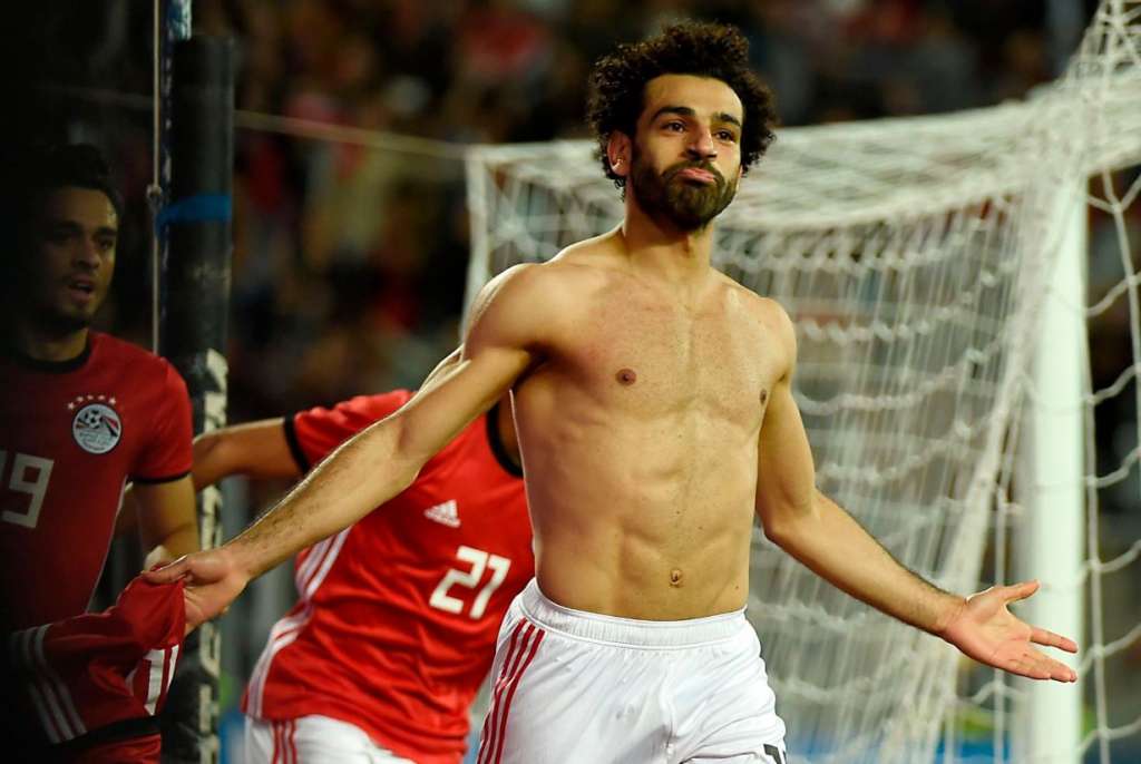 Mohamed Salah marcou nos acréscimos o gol que deu a vitória ao Egito