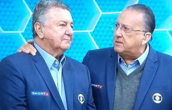 Arnaldo Cezar e Galvão Bueno - reprodução TV Globo