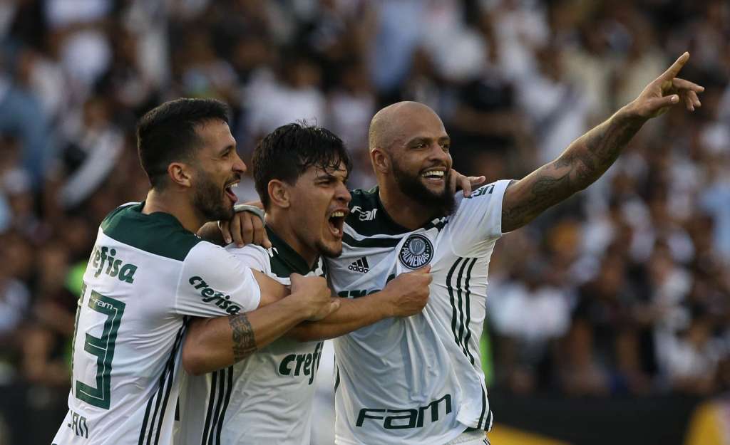 Felipe Melo comemorou muito o título do Palmeiras - Cesar Greco/Ag Palmeiras/Divulgação