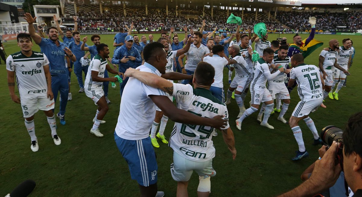 Palmeiras chega a São Paulo e comemora o título brasileiro com a torcida