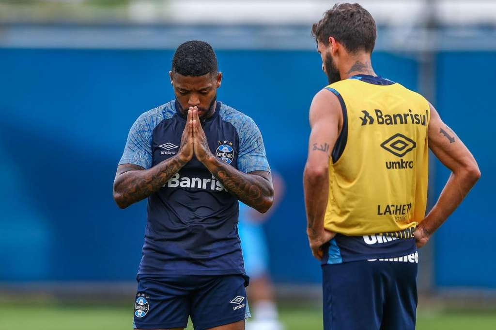 Marinho espera grande jogo do Grêmio contra o Corinthians em busca de vaga no G4 da Série A. Foto: Lucas Uebel / Divulgação / Grêmio