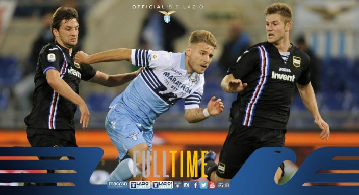 Lazio e Sampdoria fizeram um jogo equilibrado e que os deixou longe dos líderes do Italiano