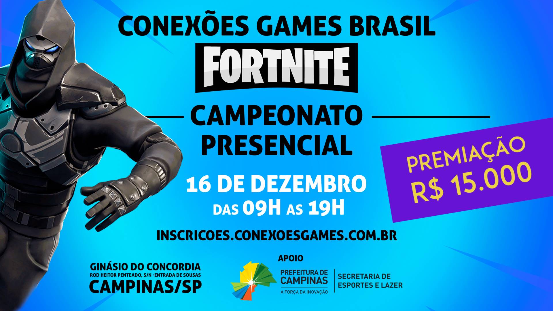 E-Sport: Maior encontro de Fortnite do Brasil é adiado para dia 27 janeiro