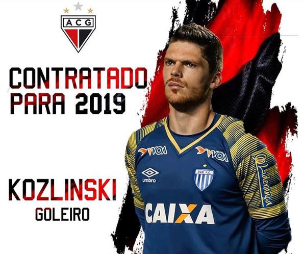 Livre no mercado, goleiro Maurício Kozlinski assina com o Atlético-GO