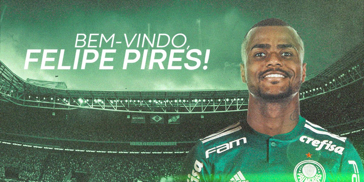 Palmeiras anuncia a contratação do atacante Felipe Pires por empréstimo