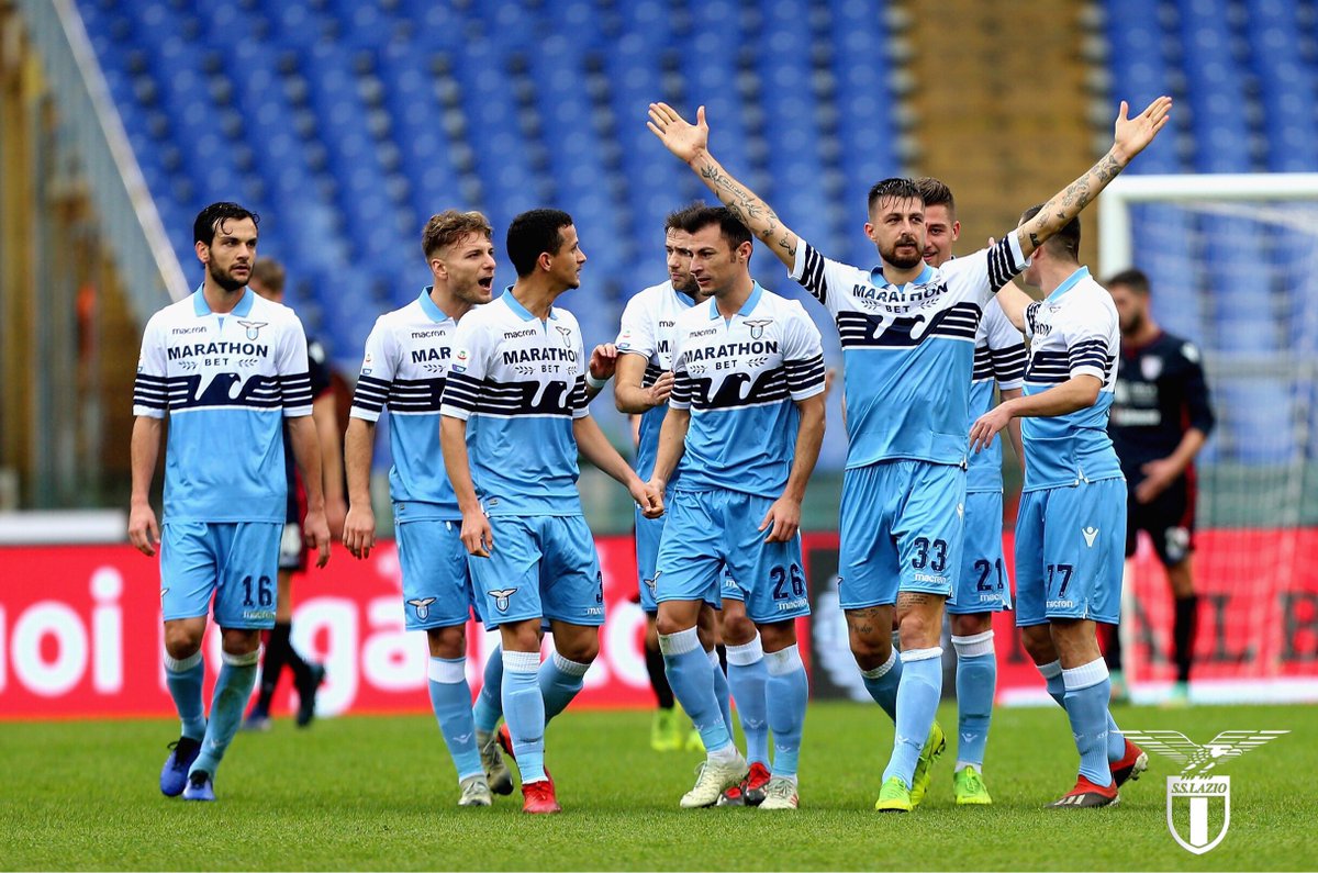 ITALIANO: Lazio abre dia de 10 jogos na Itália com vitória por 3 a 1 sobre o Cagliari