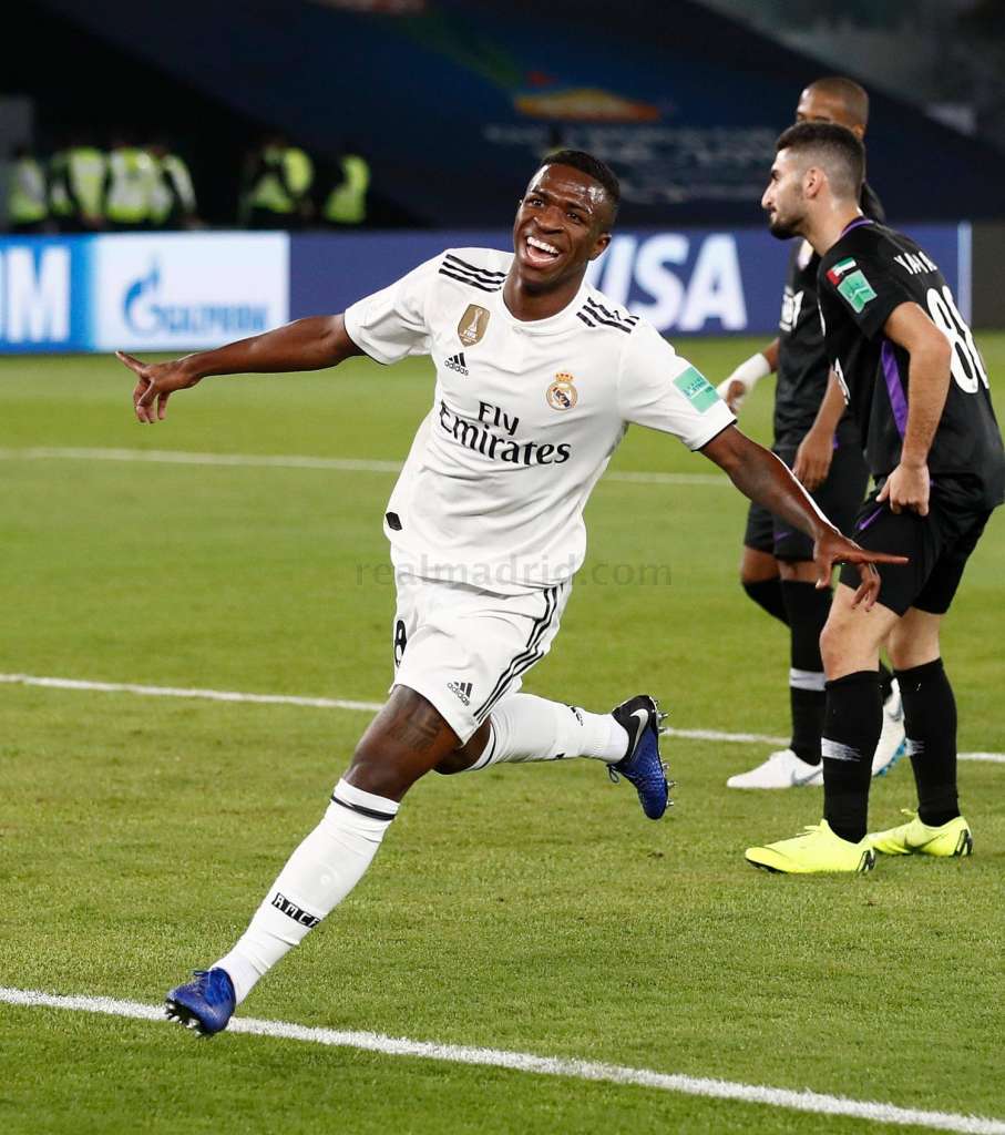 O brasileiro Vinícius Júnior teve participação em um dos gols do Real Madrid