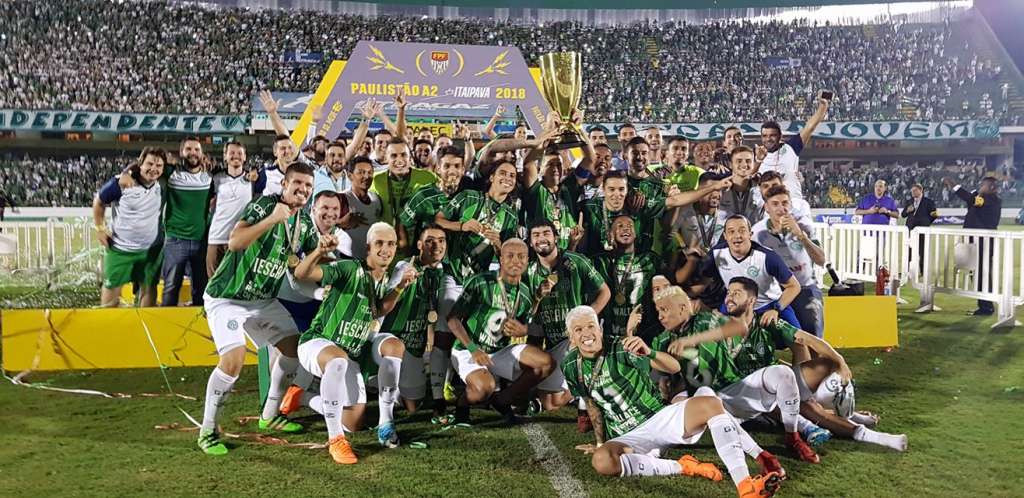Guarani campeão com méritos na Série A2 e voltando pra Copa do Brasil e Série A1 de 2019