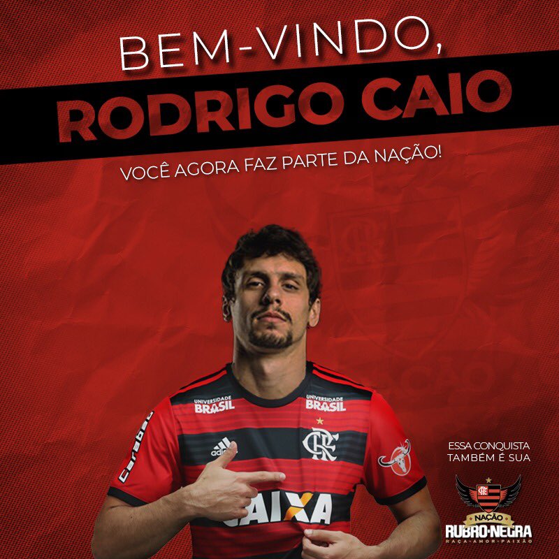Flamengo anuncia contratação do zagueiro Rodrigo Caio