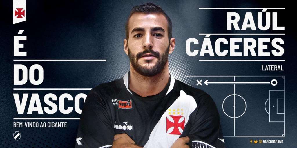 O clube contratou dois laterais-direitos, Cláudio Winck e o paraguaio Raúl Cáceres