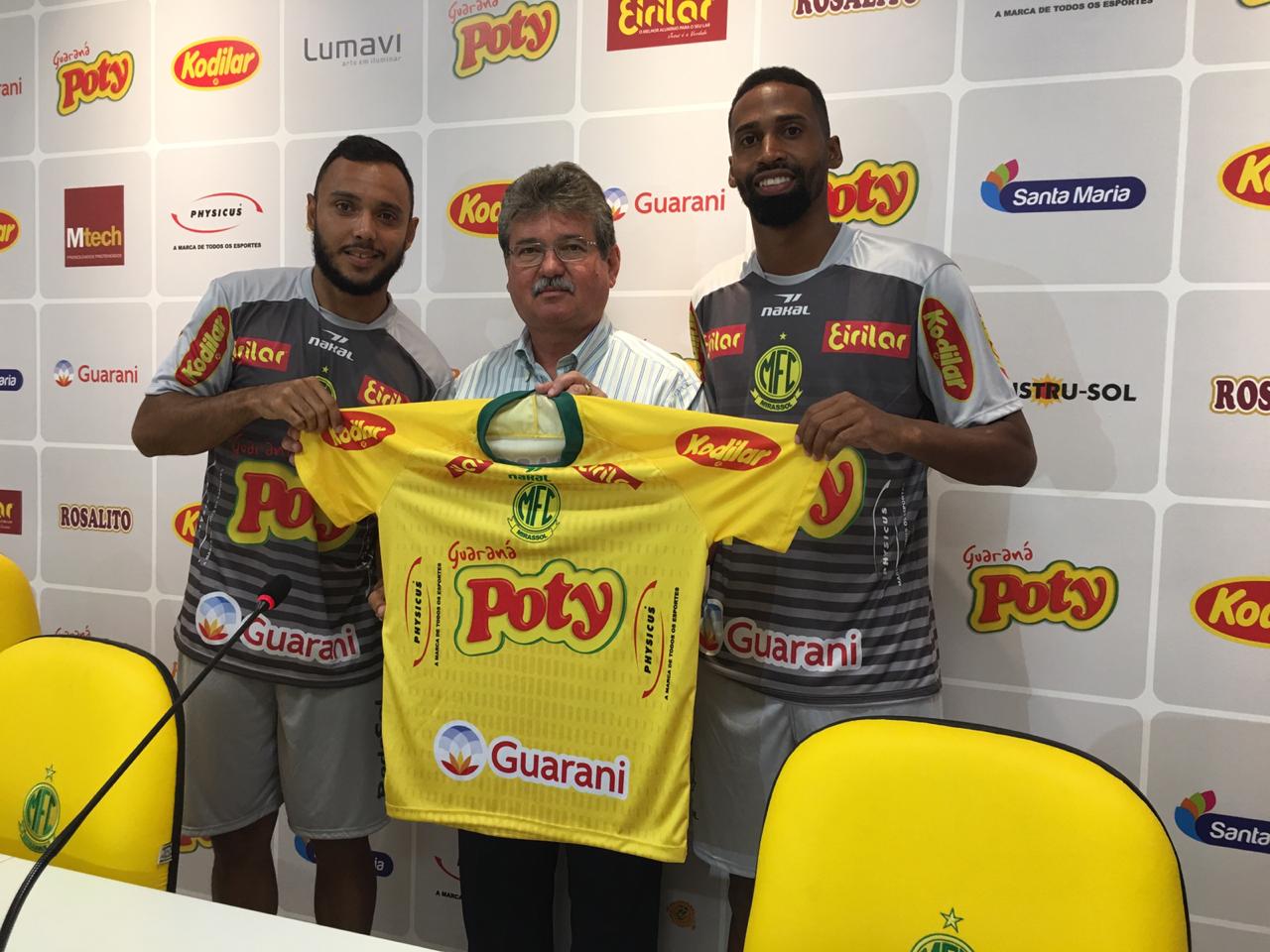 Paulistão: Mirassol apresenta atacante Felipe Augusto e zagueiro Guilherme Teixeira