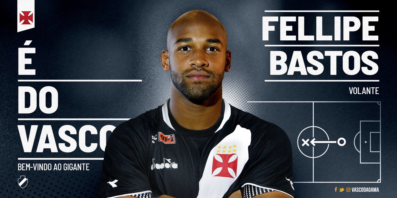 Carioca: Vasco anuncia contratação de Fellipe Bastos e Yan Sasse por empréstimos