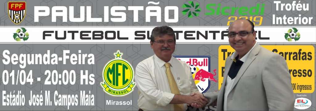 O presidente do Mirassol, Edson Antonio Ermenegildo, e o empresário Edivaldo Ferraz, idealizador do programa 