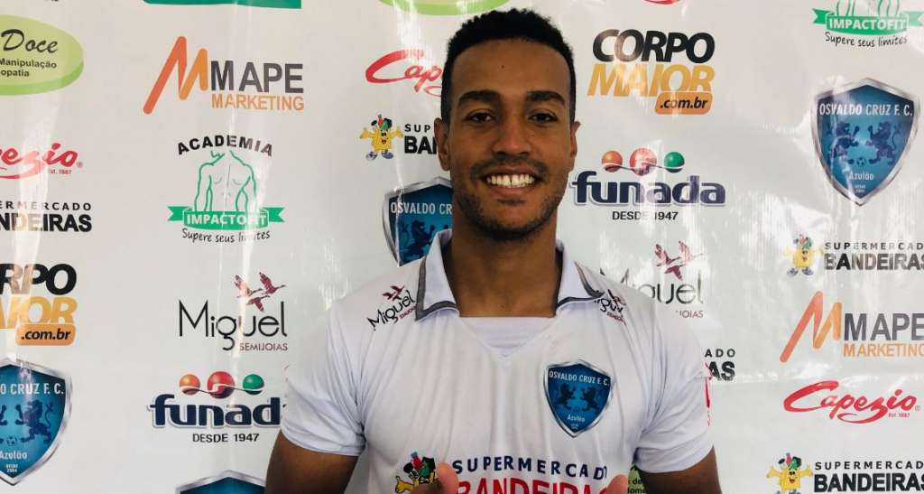 Segundona: Osvaldo Cruz anuncia Bruno Mota, ex-atacante do Goianésia