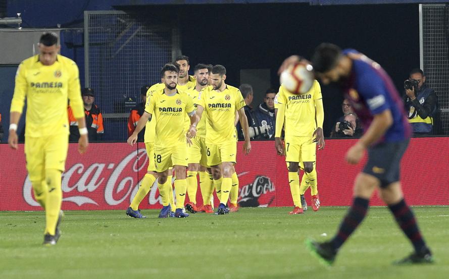 O Villarreal conseguiu virar sobre o Barcelona e vencia por 4 a 2 até os minutos finais