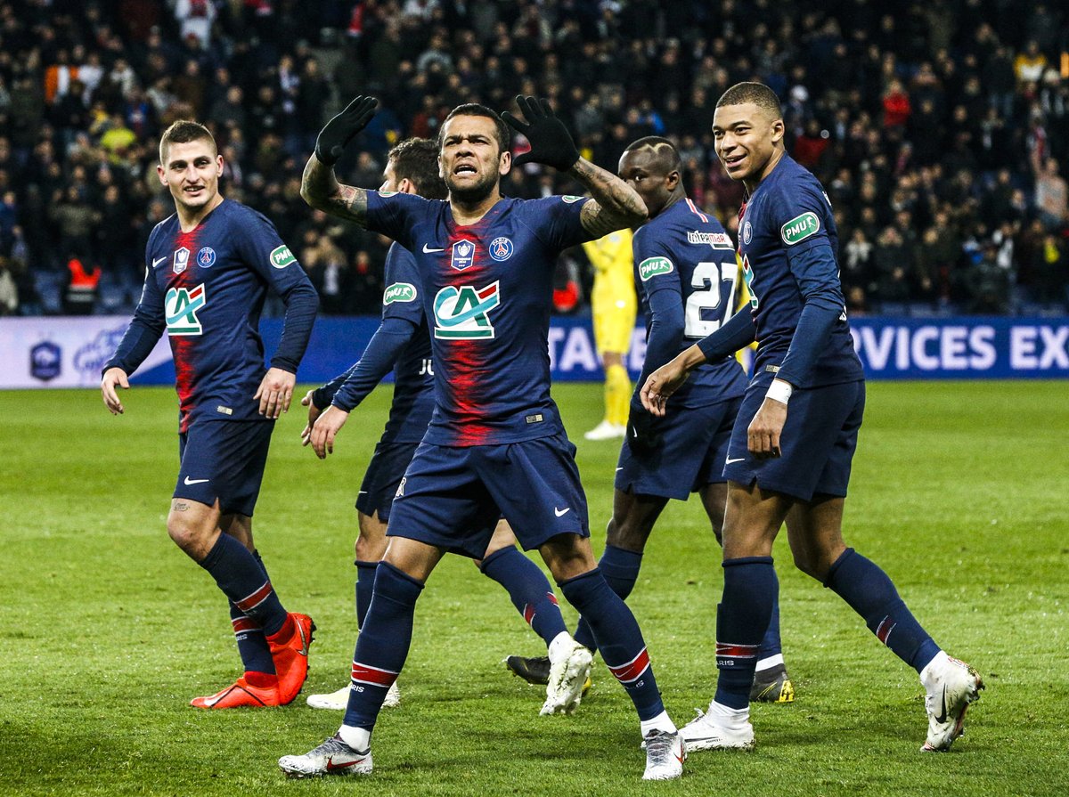 COPA DA FRANÇA: Com golaço de Daniel Alves, PSG vence Nantes e vai à final