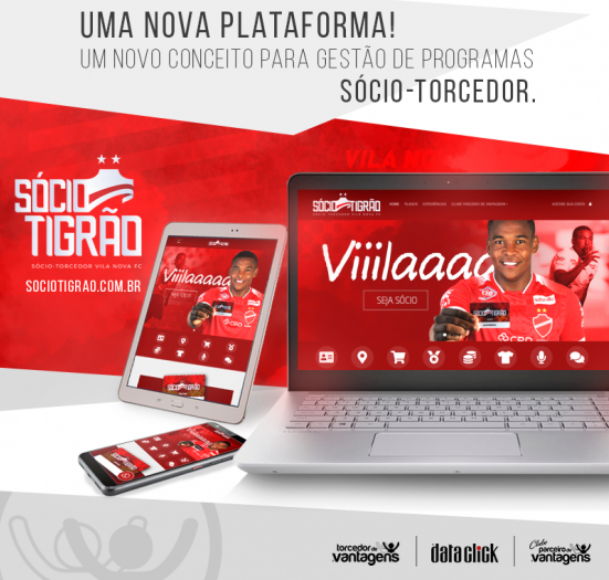 Dataclick lança nova plataforma sócio-torcedor do Vila Nova-GO