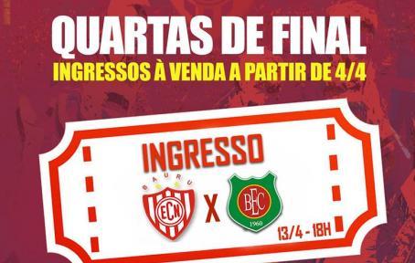 Noroeste já vende ingressos para duelo diante do Barretos
