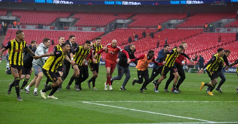COPA DA INGLATERRA: Watford empata no fim, vira na prorrogação e avança à final