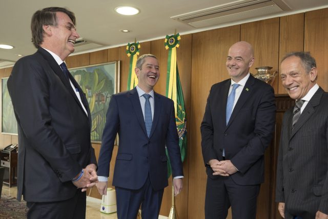 Após posse na CBF, Caboclo se reúne com presidente Bolsonaro